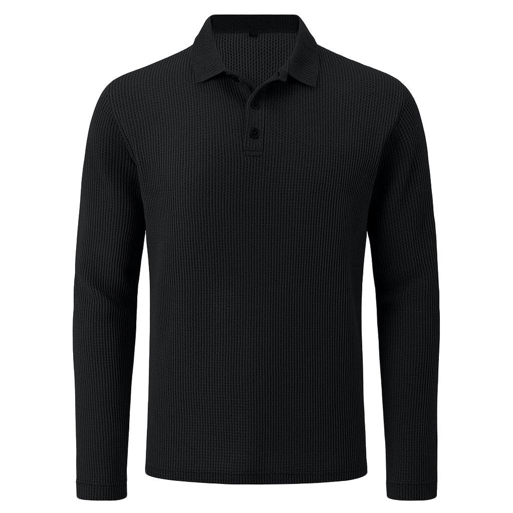 Lusso - Polo manches longues ultra-confortable pour homme