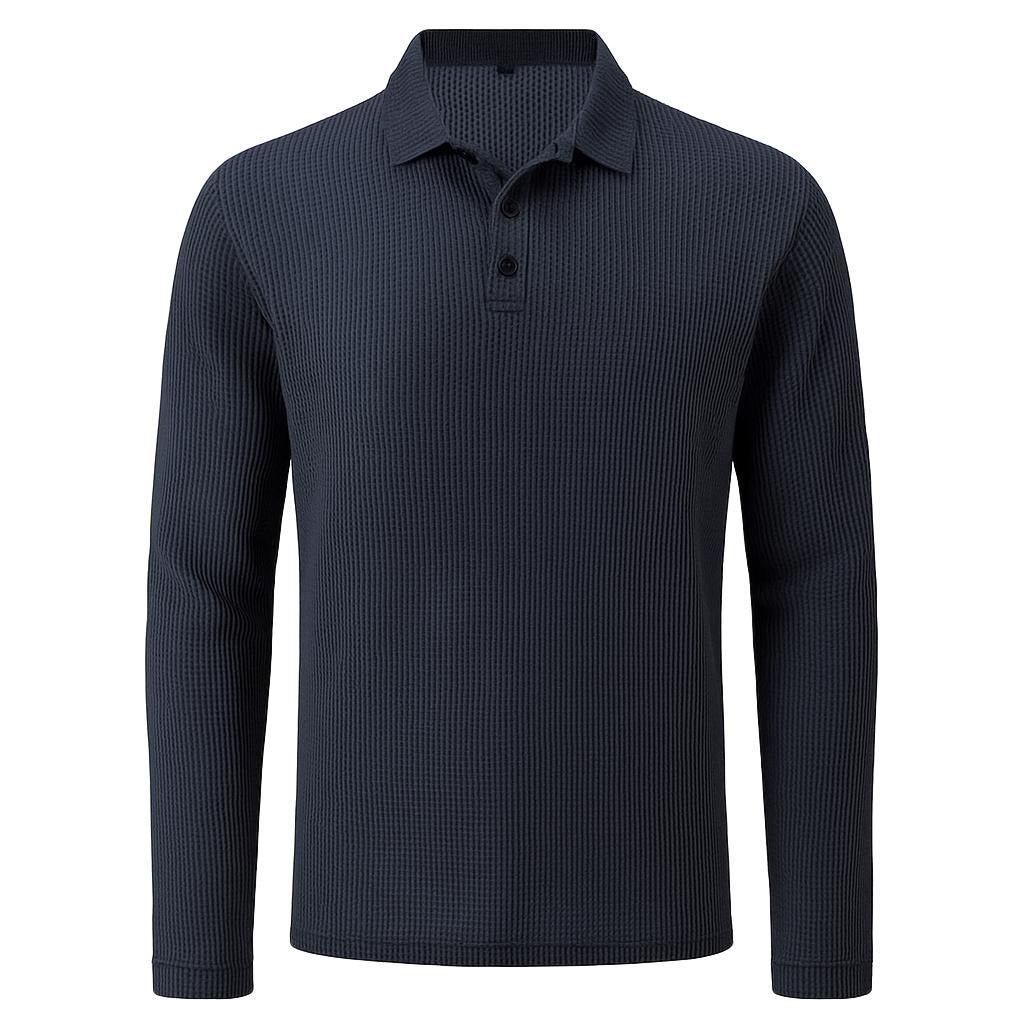Lusso - Polo manches longues ultra-confortable pour homme